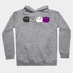 Asexual Pride Kawaii Cats Shirt Hoodie